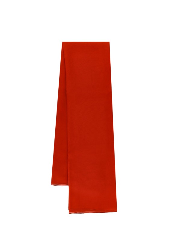Shop Alberta Ferretti Silk Scarf In Red