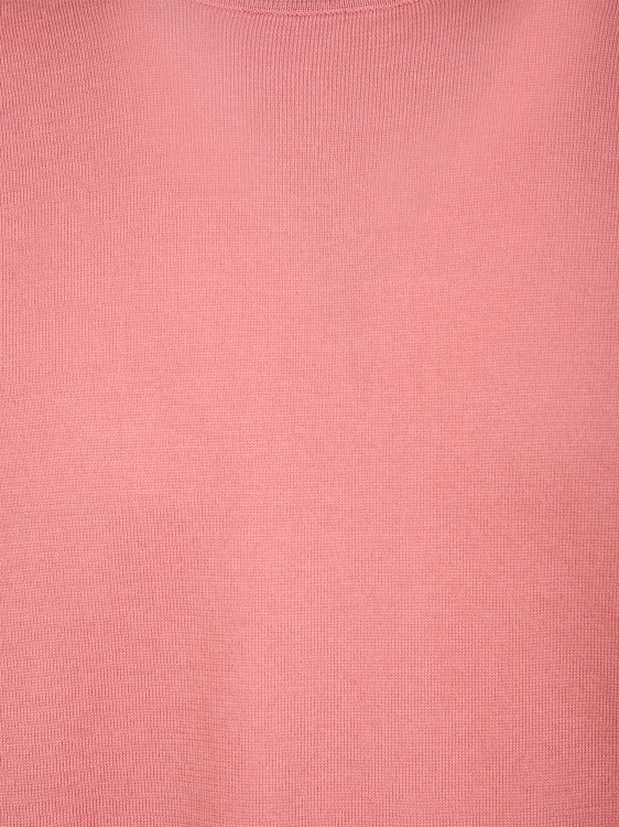 Shop Dell'oglio Salmon Cotton T-shirt In Pink