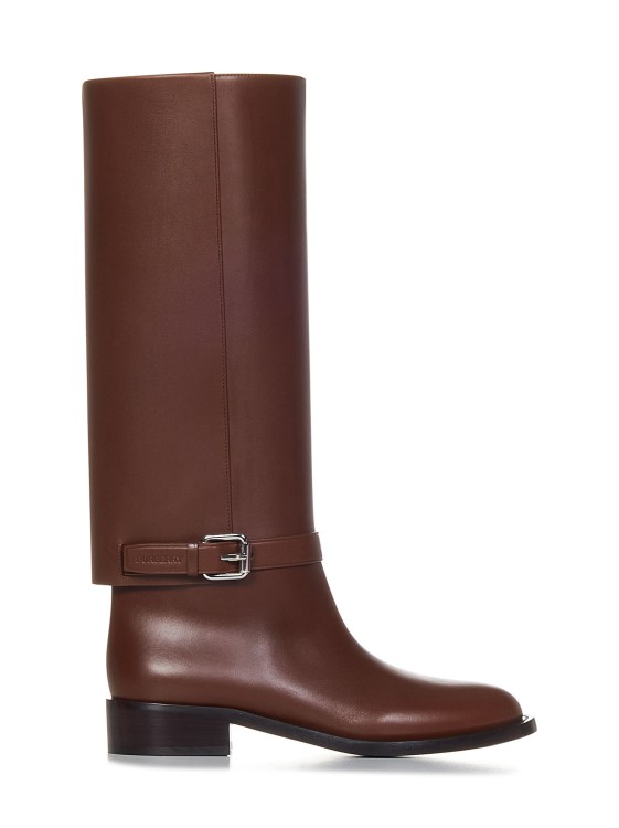 Shop Burberry Brown Ankle Boots