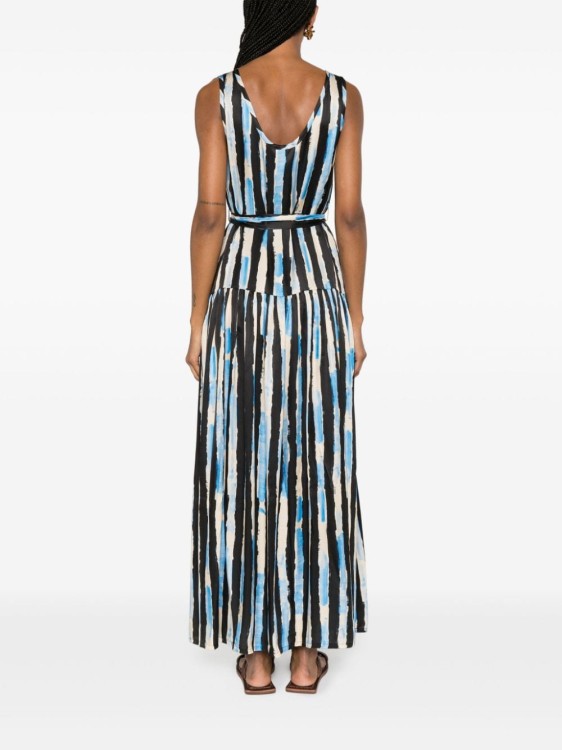 Shop Pinko Once Long Dress In Multicolor