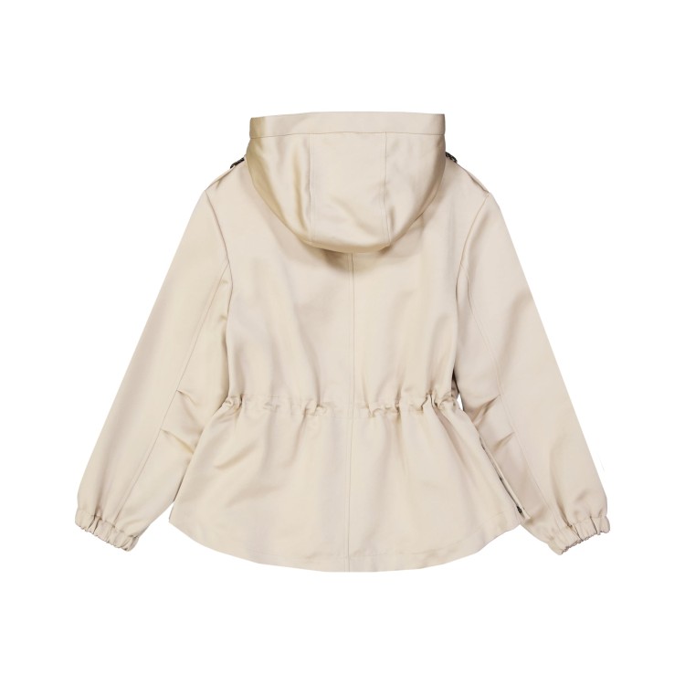 Shop Brunello Cucinelli White Zipped Jacket In Neutrals