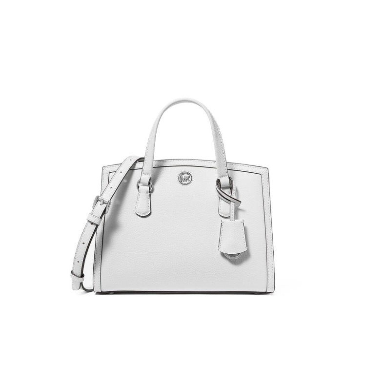 Shop Michael Kors Chantal White Handbag