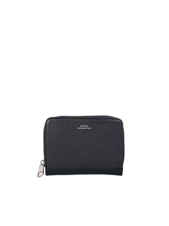Shop Apc Black Zipped Wallet