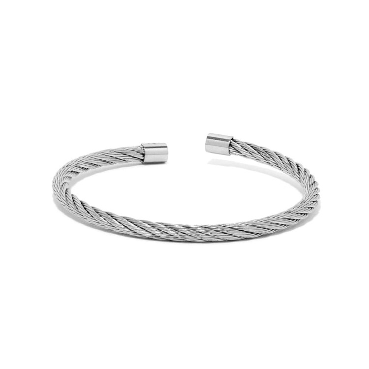 Shop Roderer Aurelio Bracelet - Stainless Steel Cable Silver