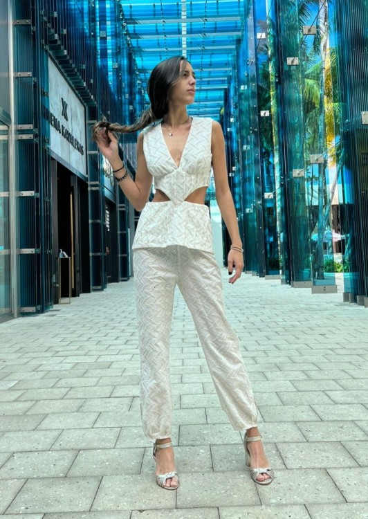 Shop Coolrated Cr21 Jumpsuit Laise White