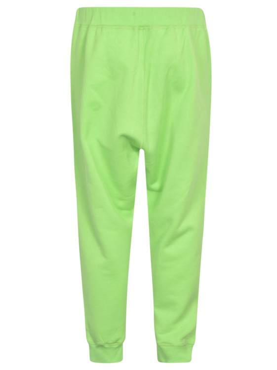 Shop Dsquared2 Icon-print Cotton Track Pants In Green
