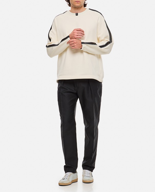 Shop Fendi Heavy Jersey Raglan Sweatshirt In Neutrals