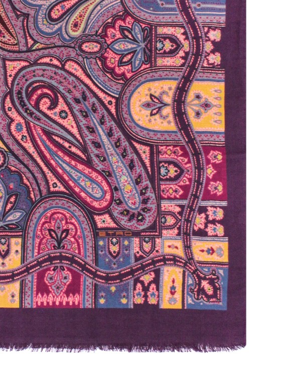 Shop Etro Wool And Cashmere Scarf In Pink