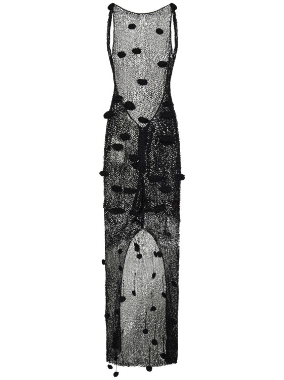 Shop Magda Butrym Black Crochet Maxi Dress