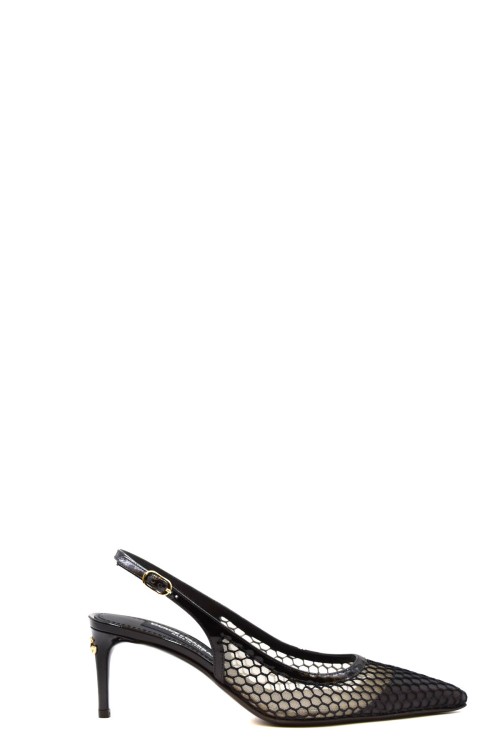 Shop Dolce & Gabbana Black Slingback Sandals