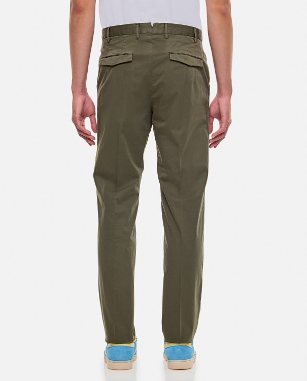 Shop Pt01 Cotton Trousers In Green