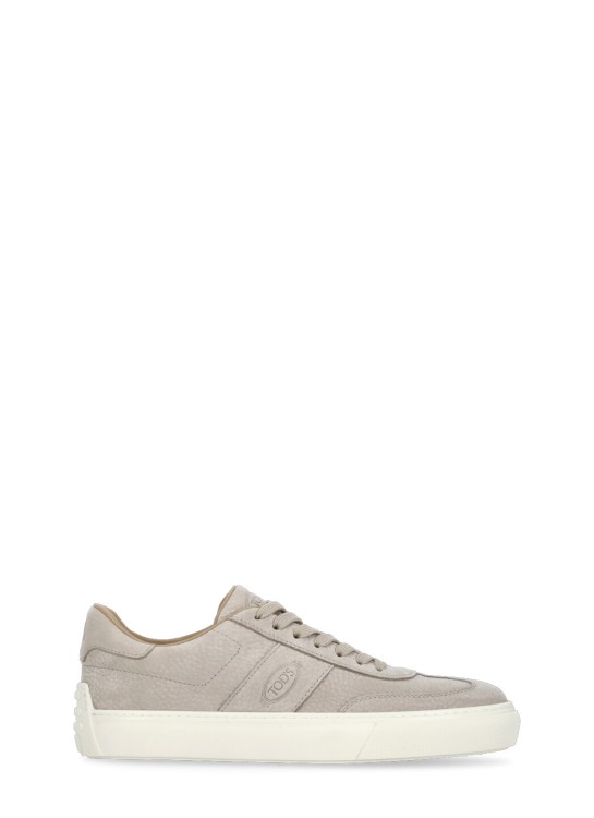 Shop Tod's Pebbled Leather Sneakers In Pink