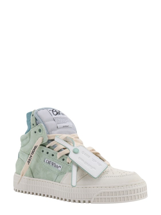 Shop Off-white Suede Sneakers With Iconic Zip Tie In White