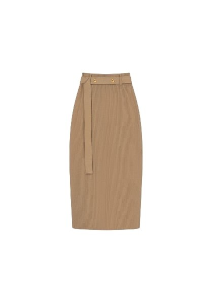 Shop Aeron Forum - Knitted Skirt In Neutrals