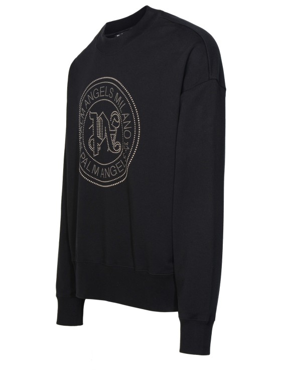 Shop Palm Angels Milano Stud' Sweatshirt In Black Cotton