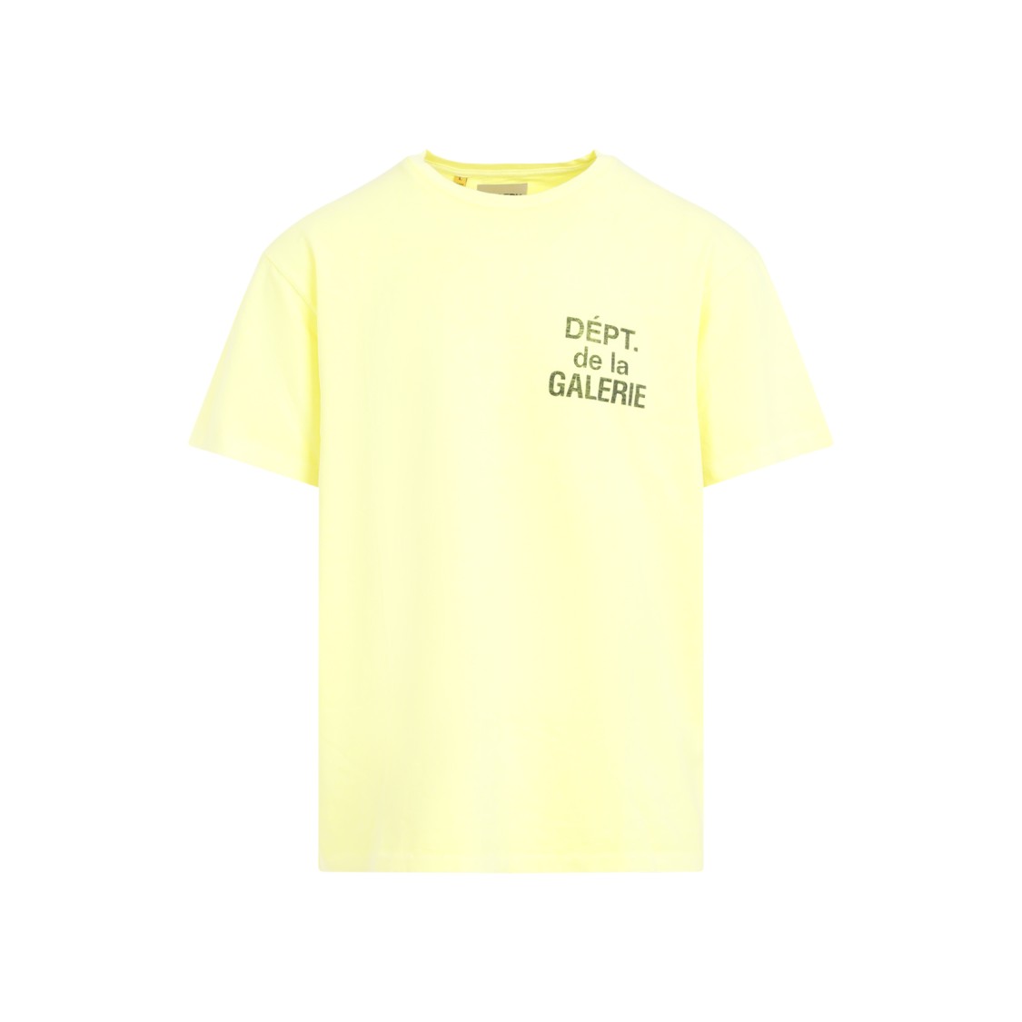 Shop Gallery Dept. Flo Yellow Cotton French Tee