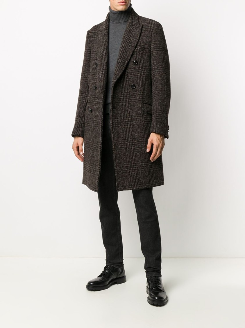 Drumohr Merino Wool Turtleneck Sweater With Ribbed Detailing And Versatile Fit In Grey