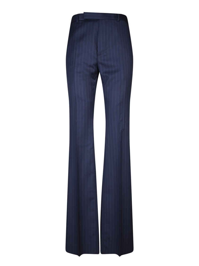 Givenchy Wide-leg Trousers With Striped Pattern In Blue