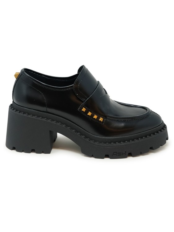 Ash Black Leather Loafers