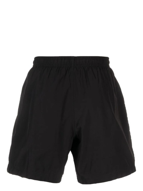 Shop Alexander Mcqueen Black Synthetic Fiber Beach Shorts