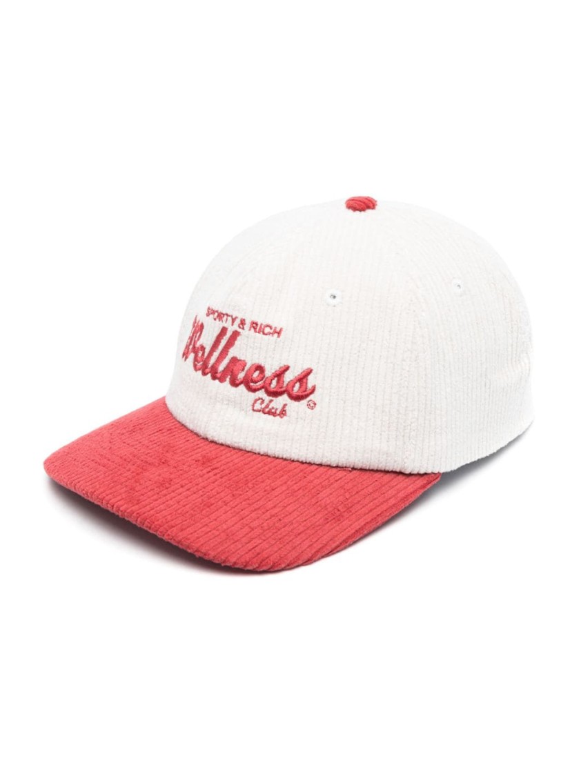 Wellness Corduroy Hat by Sporty And Rich in White color for Luxury