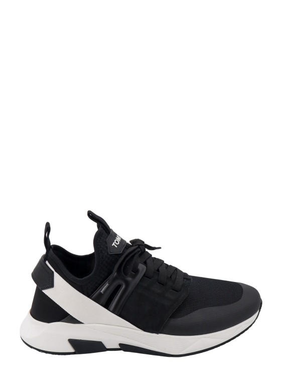 Shop Tom Ford Nylon And Suede Sneakers In Black