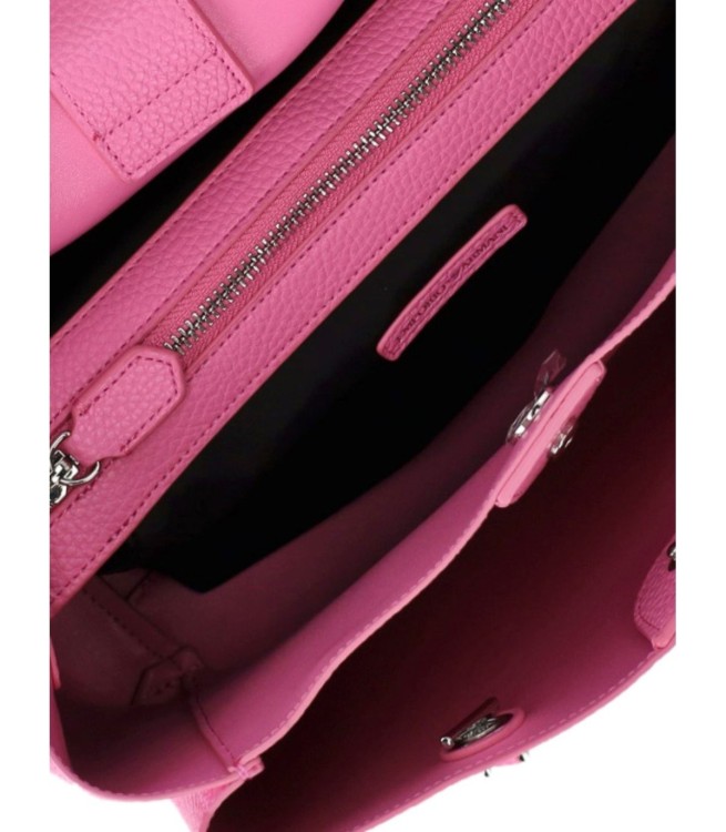 Shop Emporio Armani Charm Pink Shopping Bag