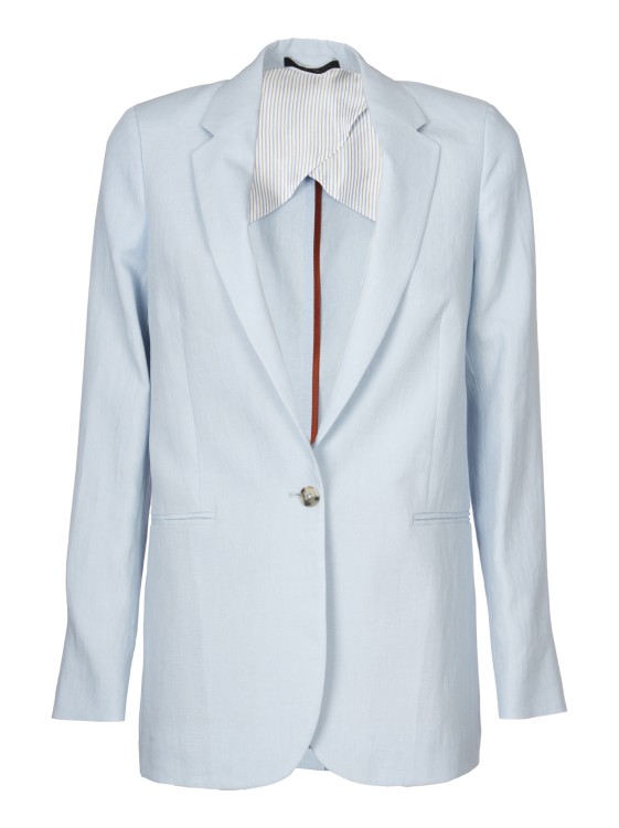 Shop Paul Smith Light Blue Regular Fit Jacket In White
