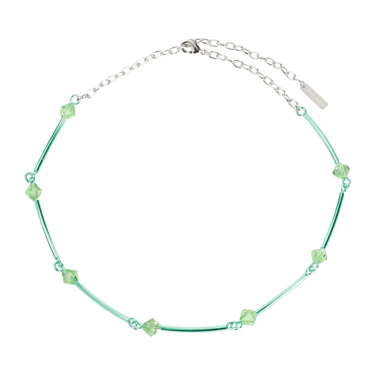 Hugo Kreit Spark Chain Necklace In Green