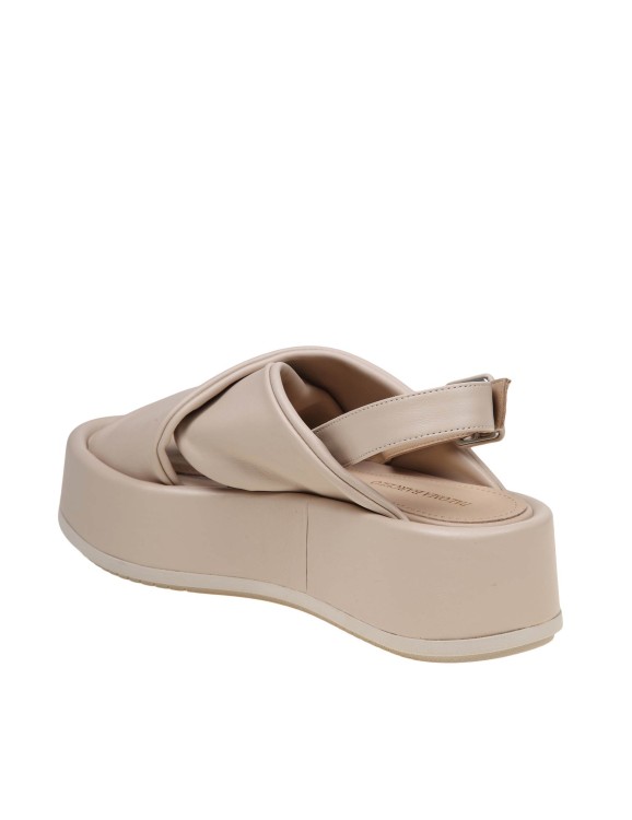 Shop Paloma Barceló Basima Sandal In Ivory Leather In Neutrals
