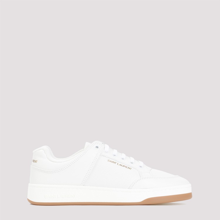 Shop Saint Laurent Sl61 White Leather Sneakers
