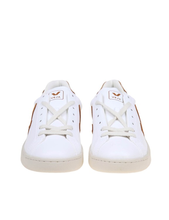 Shop Veja Urca Sneakers In White Coated Cotton
