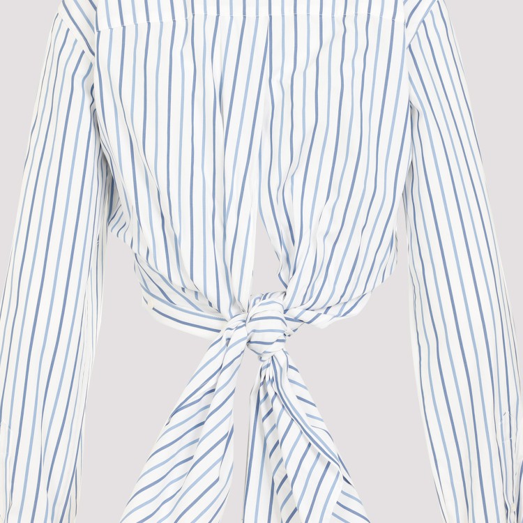 Dries Van Noten Light Blue Cotton Calbero Shirt In White