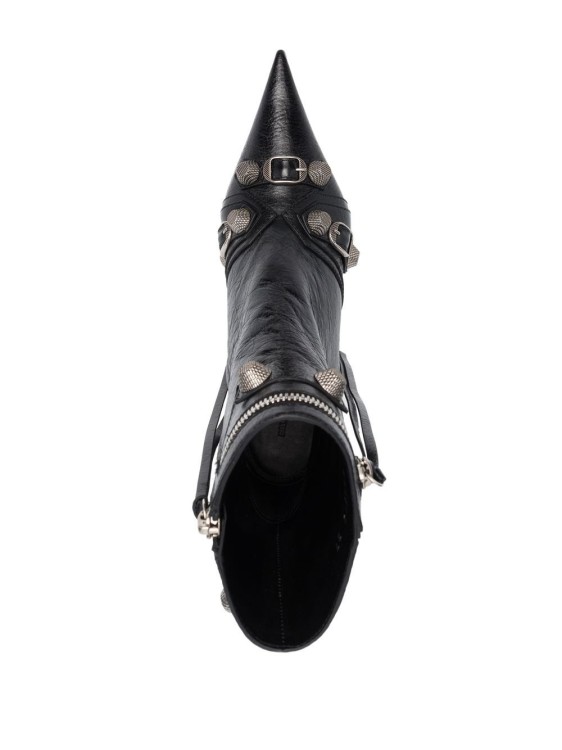 Shop Balenciaga Cagole Ankle Boots In Black