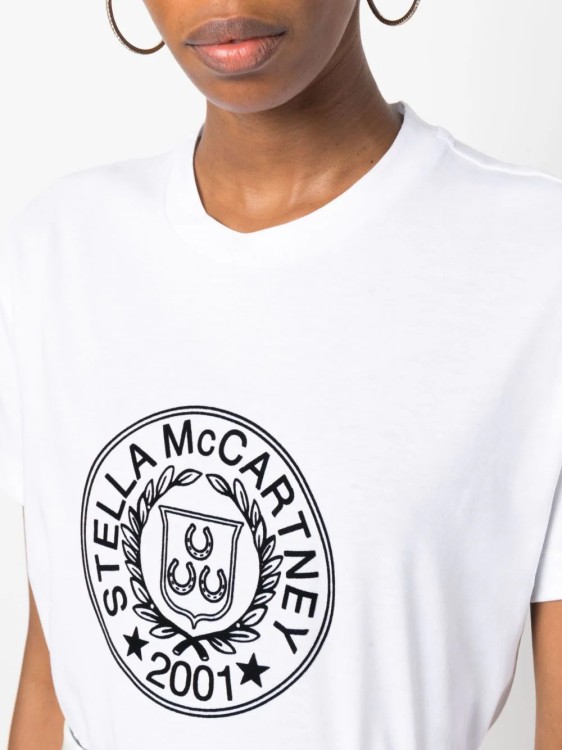 Shop Stella Mccartney White T-shirt In Red