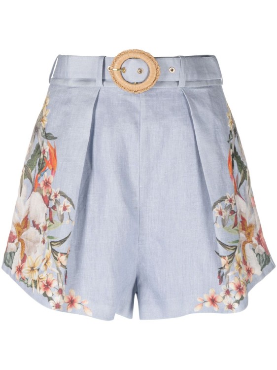 Shop Off-white Blue Lexi Shorts