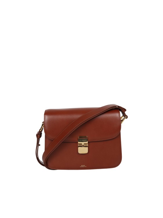 Apc Grace Shoulder Bag In Leather Color Leather In Red