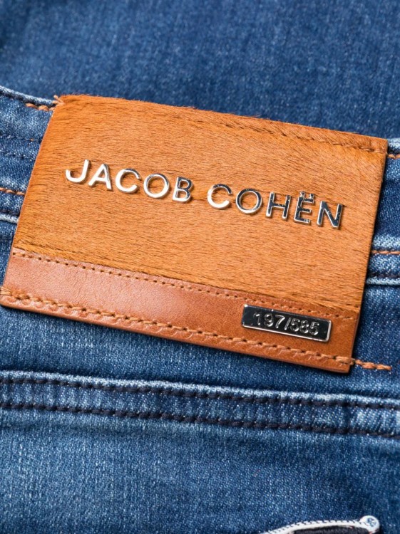 Shop Jacob Cohen Limited Edition Bard Indigo Denim Pants In Blue