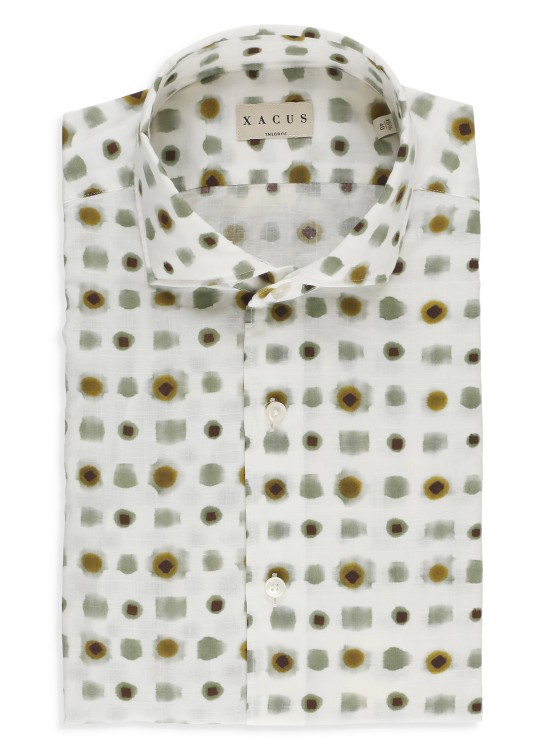 Shop Xacus White Cotton Shirt