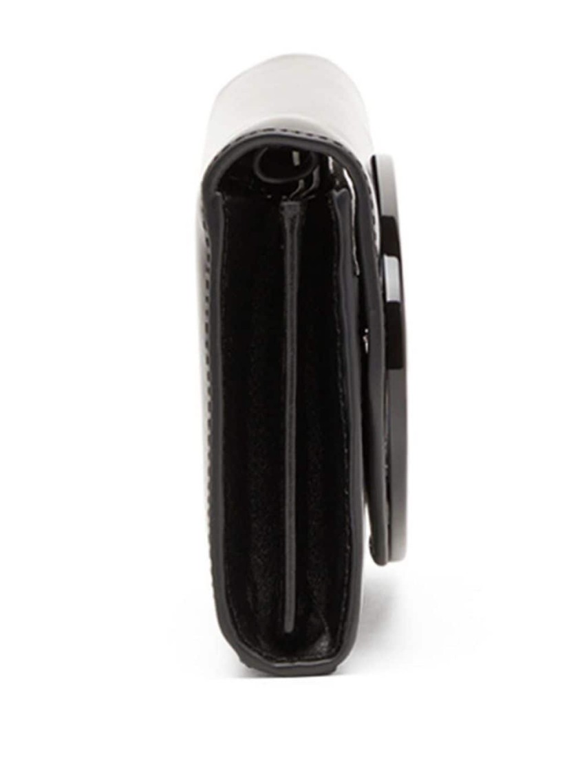 Diesel Polyurethane Wallet With Distinctive Logo Design And Multiple Compartments In Black