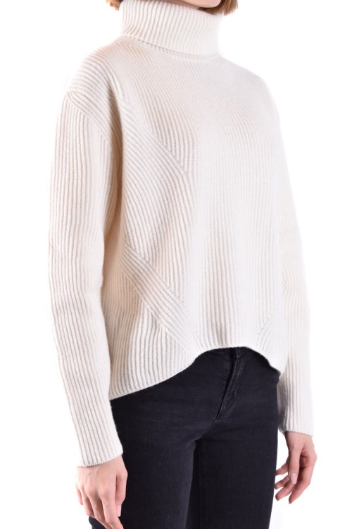 Shop Pinko Roll-neck Sweater In White