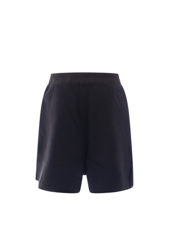 Shop Drkshdw Organic Cotton Bermuda Shorts With Lateral Slits In Black