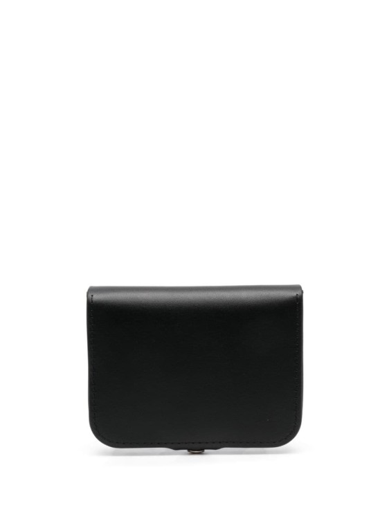 Shop Apc Josh Snap-fastening Leather Wallet In Black