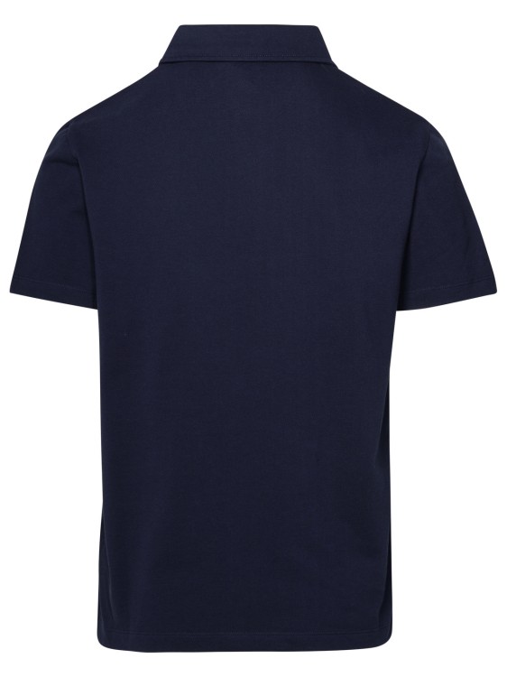 Shop Apc Blue Cotton Polo Shirt