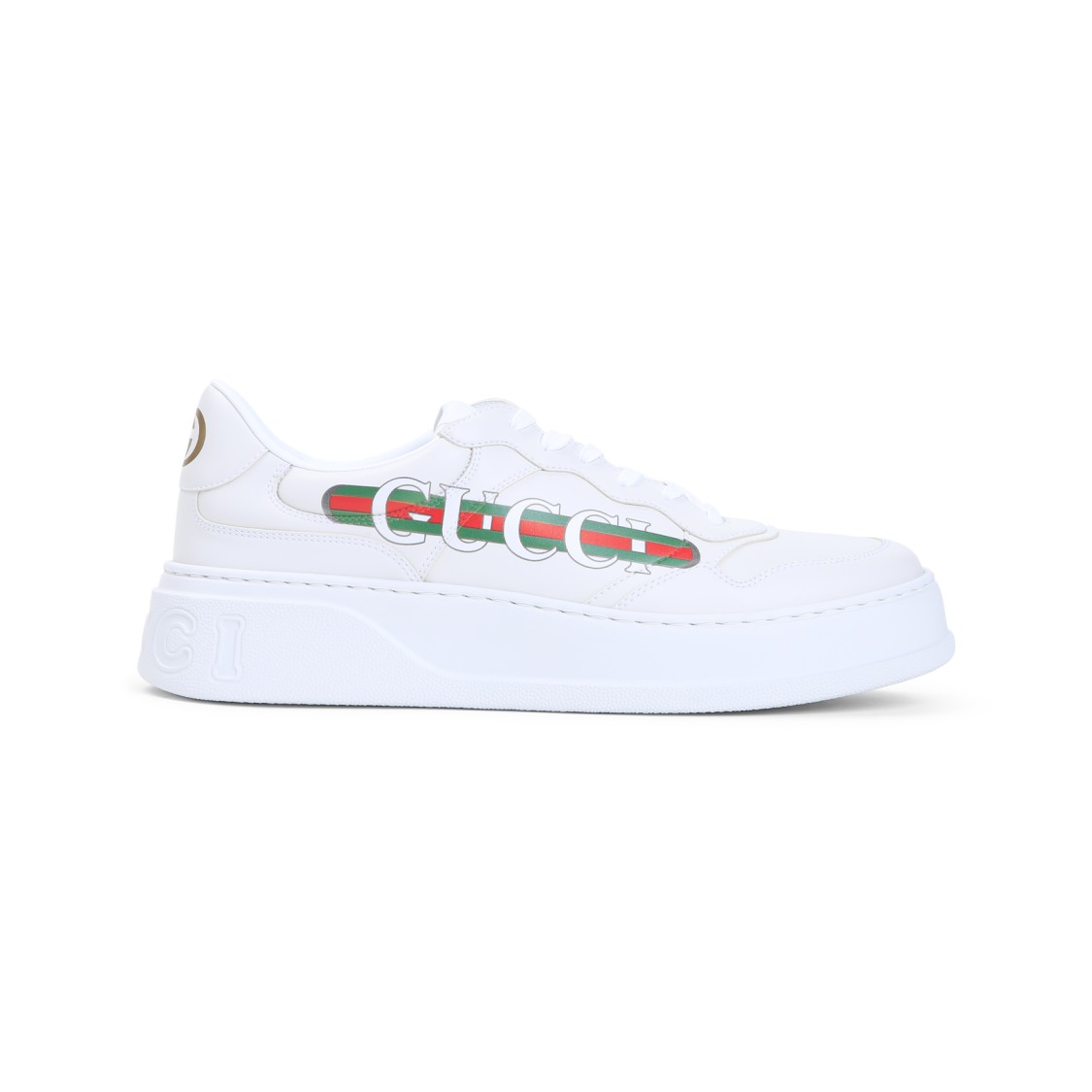 Gucci White Sneakers For Kids With Logo In White