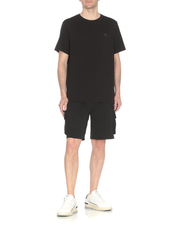 Shop Moose Knuckles Logoed T-shirt In Black