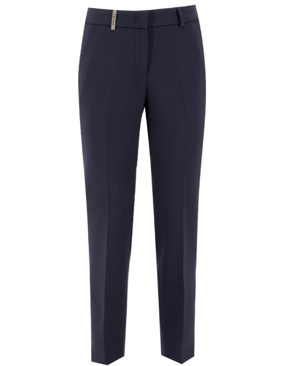 Peserico Blue Straight Cut Trousers