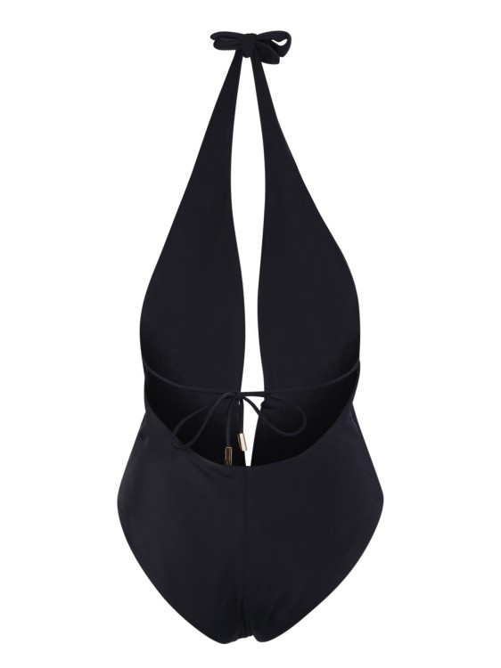 Shop Tom Ford Black Glossy One-piece Swimsuit