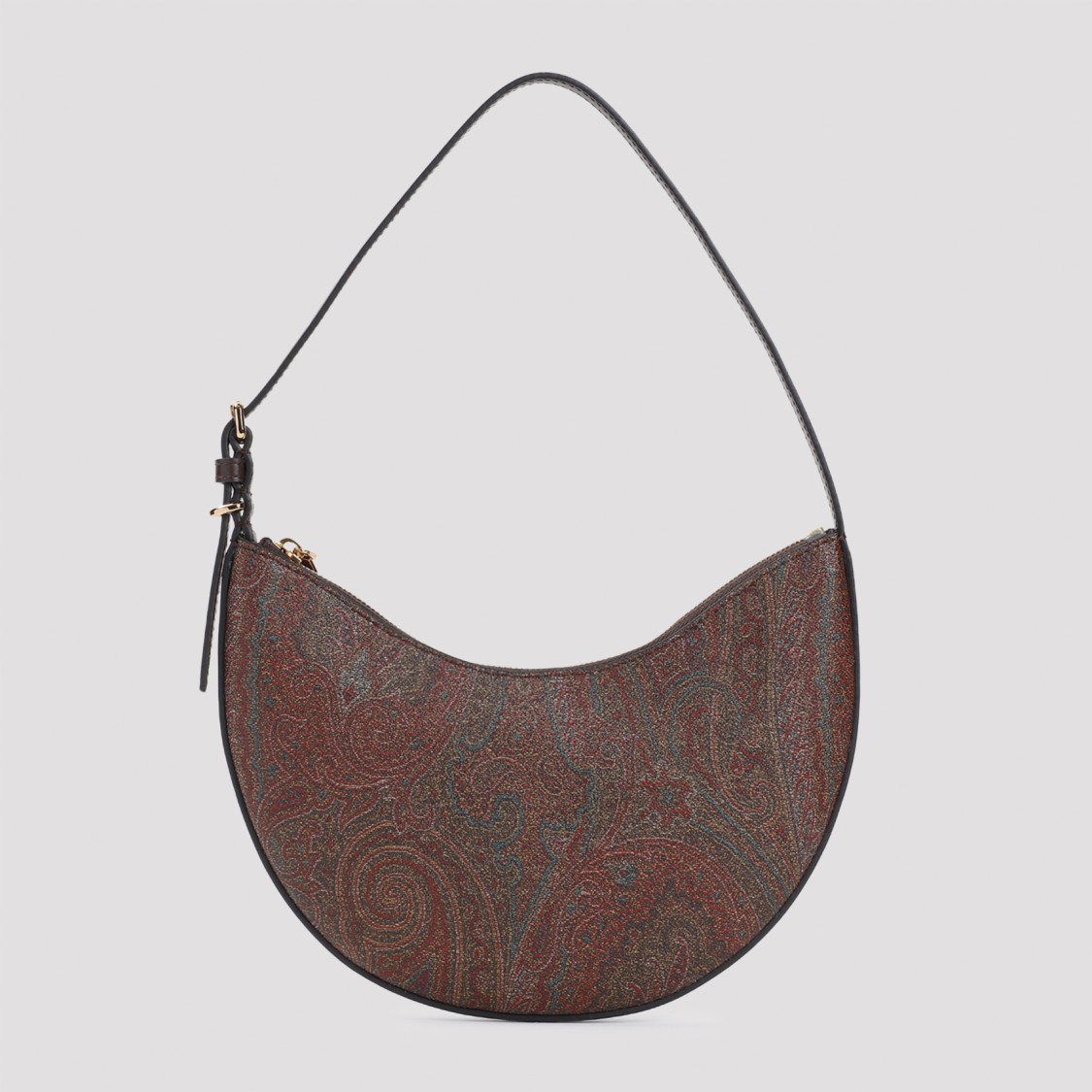 Etro Hobo Essential Small Shoulder Bag In Brown