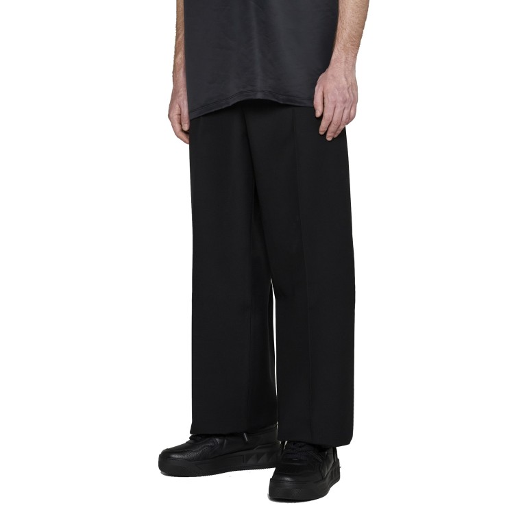 Shop Valentino Wool And Silk Pants In Black